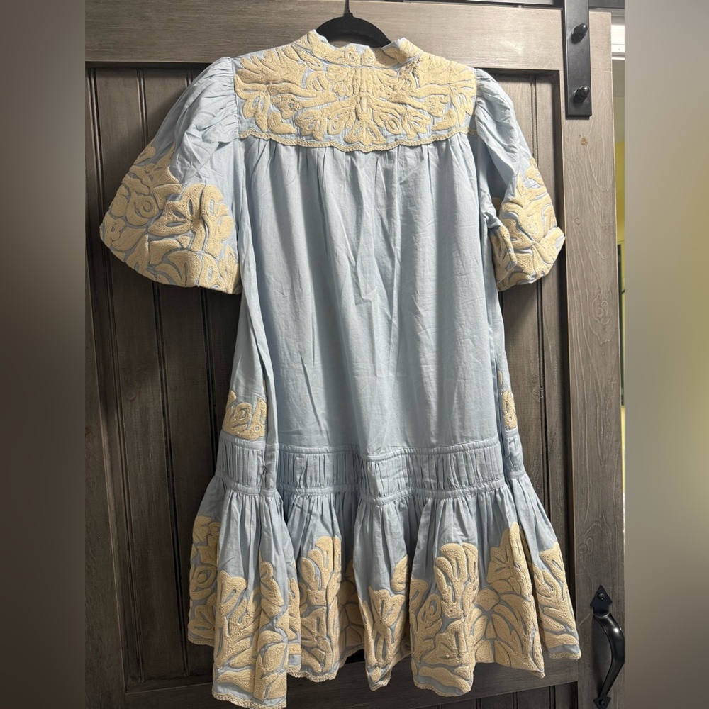 NWT Sea Alexandra Embroidered Bubble Sleeve Tunic Dress, S - Picture 6 of 10